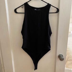 Zara Halterneck Bodysuit in Black